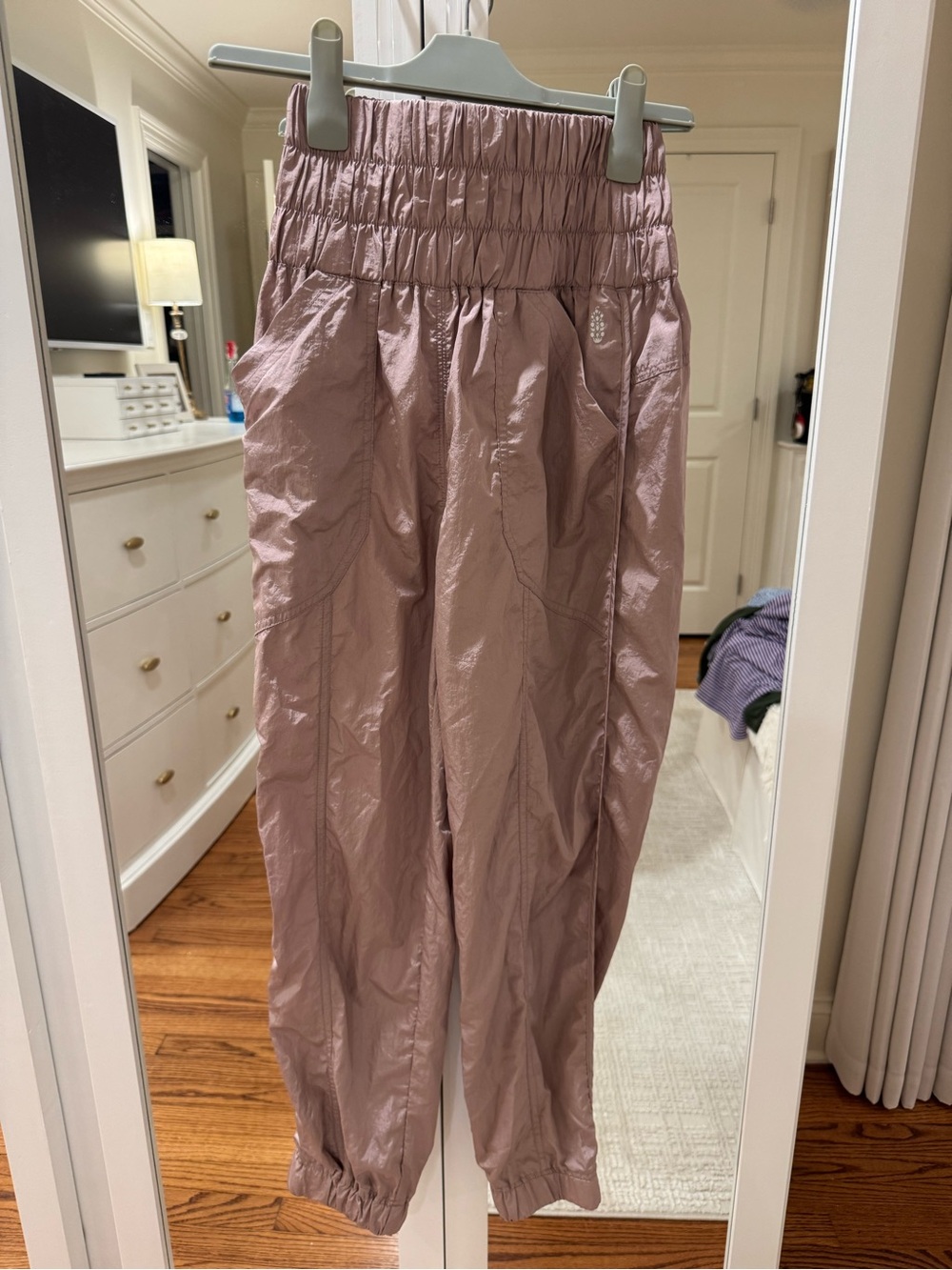 Free People FP Movement High-Rise Jogger Pants Dusty Mauve Size XS